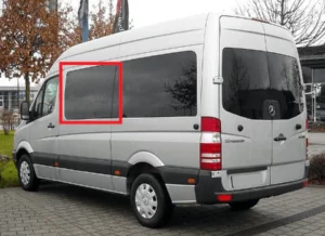 Mercedes Sprinter driver side front panel, fixed glass from AM Auto